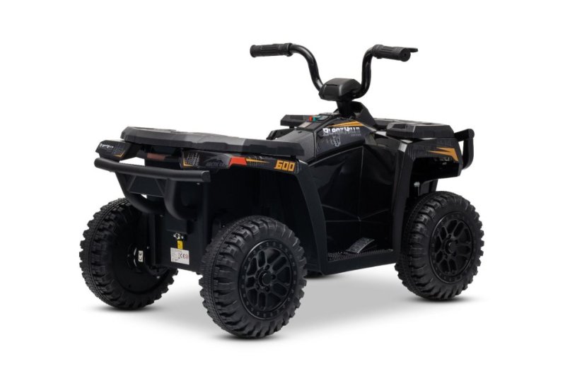 Elektrická čtyřkolka Beneo Arctic Cat 12V se zadním pohonem, černá, LED světla, lithiová baterie, 2 x 25W motor, originální licence