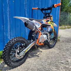 Benzínový pitbike APAQ XB27 125ccm poloautomat 14/12" E-START oranžový