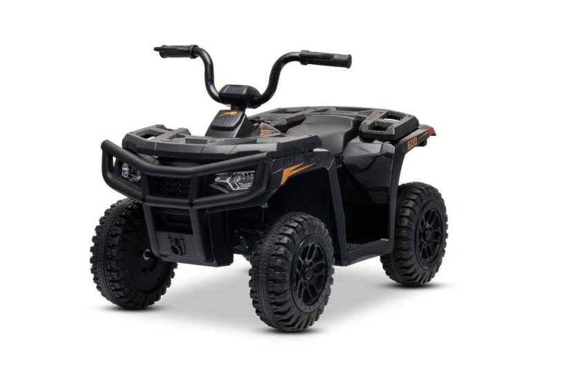 Elektrická čtyřkolka Beneo Arctic Cat 12V se zadním pohonem, černá, LED světla, lithiová baterie, 2 x 25W motor, originální licence