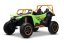 Elektrická buggy Arctic CAT XXL 4x4 24V, zelená, dvoumístná, Měkká EVA kola, Výkonné motory, Lithiová baterie, MP3 přehrávač s Bluetooth, Odpružená zadní náprava, Koženková sedadla, Originální licence