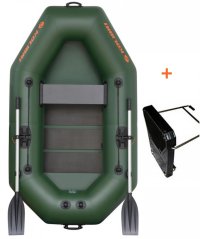 Loď Kolibri K-220T zelená lamelová podlaha + držák motoru