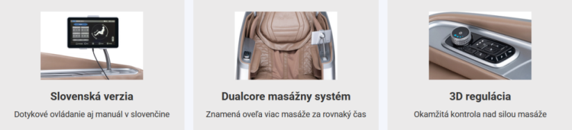 Masážní křeslo Damico® Duo TEMPO hnědé