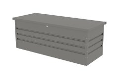 Záhradný box G21 Denver 560 L, metalický šedý plechový