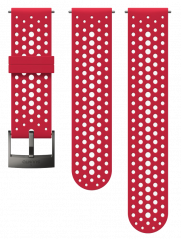 Suunto 24mm Athletic 1 Silicone Strap Red Grey Size S+M