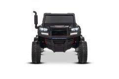 Beneo Farmárske elektrické autíčko RIDER 6X6 24V s pohonom štyroch kolies 4X 200W, Dvojmiestne, čierne, Lítiová batéria, EVA kolesá, Koženkové dvojsedadlo, Odpružené nápravy, 2,4 GHz Diaľkový ovládač, MP3 s USB