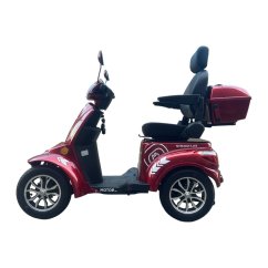 Elektrický čtyřkolový vozík RACCEWAY® STRADA LUX, červený