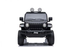 Beneo Elektrické autíčko JEEP Wrangler, Jednomiestne, Kožené sedadlá, Rádio s Bluetooth prehrávačom, SD/USB vstup, čierne