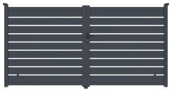 Brána G21 Reno 350x176 cm dvojkrídlová, antracitová