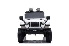 Beneo Elektrické autíčko JEEP Wrangler, Jednomístné, Bílé, Koženková sedadla, Rádio s Bluetooth přehrávačem, SD/USB vstup, Pohon 4x4, Lithiová baterie, EVA kola, Odpružená náprava, 2,4 GHz Dálkové Ovládání