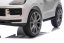 Elektrické autíčko Beneo Porsche Cayenne 12V s pohonem zadních kol a licencí (Jednomístné), bílé, Lithiová baterie, široké sedátko, Odpružené nápravy, 2,4 GHz Dálkový ovladač, MP3 přehrávač se vstupem USB/AUX, LED světla