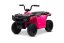 Elektrická čtyřkolka Beneo Arctic Cat 12V se zadním pohonem, růžová, LED světla, lithiová baterie, 2 x 25W motor, originální licence