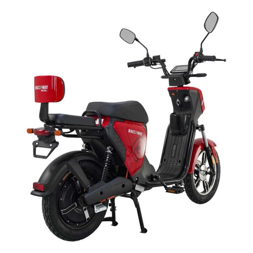 Elektrický skútr RACCEWAY® PAREZ 40, s VP, bez baterie, červený