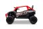 Elektrické autíčko Kawasaki TERYX KRX 1000 12V, červené, jednomiestne, odpružená zadná náprava, 2,4 Ghz diaľkové ovládanie, Lítiová batéria, 2 x 25W Motory, MP3 s USB/AUX,