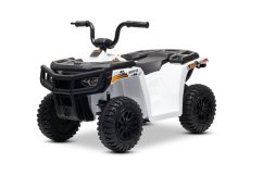 Elektrická čtyřkolka Beneo Arctic Cat 12V se zadním pohonem, bílá, LED světla, lithiová baterie, 2 x 25W motor, originální licence