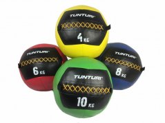 Míč pro funkční trénink Tunturi Wall Ball - modrý 8 kg