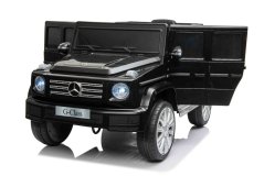 Beneo Elektrické autíčko Mercedes G500 12V, čierne, 2,4 GHz diaľkové ovládanie, USB / SD Vstup, odpruženie, Lítiová batéria, LED svetlá, ORIGINÁL licencia