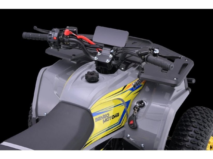 Benzínová štvorkolka pre deti Beneo Motors WARRIOR žltá - 125cm3