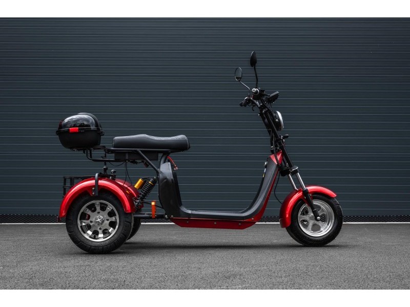 Elektrická tříkolka Leramotors Scooters C5 2000W červená