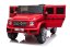 Beneo Elektrické autíčko Mercedes G500 12V, červené, 2,4 GHz diaľkové ovládanie, USB / SD Vstup, odpruženie, Lítiová batéria, LED svetlá, ORIGINÁL licencia