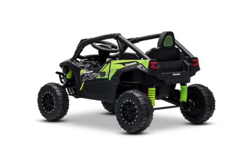 Elektrické autíčko Kawasaki TERYX KRX 1000 12V, čierne, jednomiestne, odpružená zadná náprava, 2,4 Ghz diaľkové ovládanie, Lítiová batéria, 2 x 25W Motory, MP3 s USB/AUX