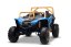 Elektrická buggy Arctic CAT XXL 4x4 24V, modrá, dvoumístná, měkká EVA kola, výkonné motory, lithiová baterie, MP3 přehrávač s Bluetooth, odpružená zadní náprava, koženková sedadla, originální licence