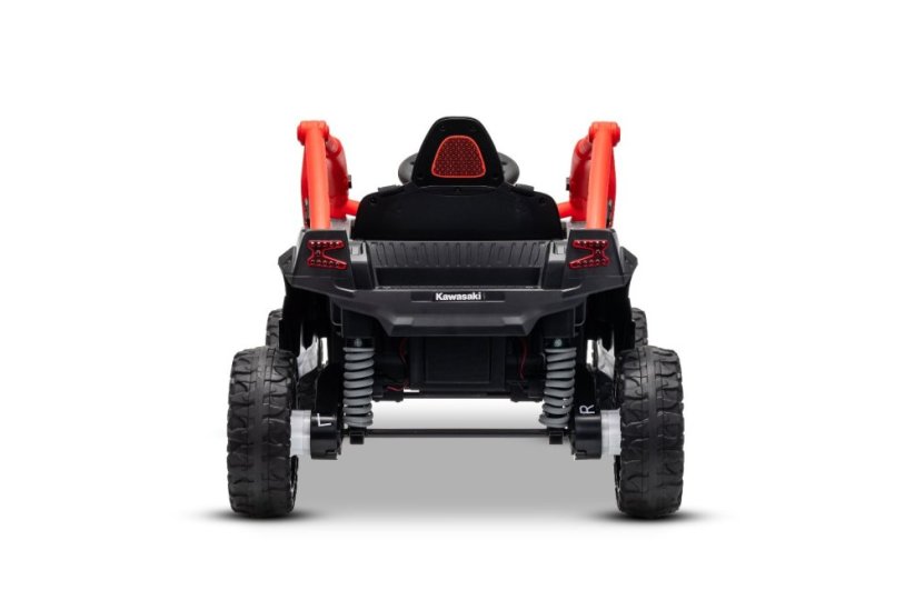 Elektrické autíčko Kawasaki TERYX KRX 1000 12V, červené, jednomiestne, odpružená zadná náprava, 2,4 Ghz diaľkové ovládanie, Lítiová batéria, 2 x 25W Motory, MP3 s USB/AUX,
