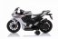 Beneo Elektrická Motorka HONDA CBR 1000RR Licencované 12V batéria Plastové kolesá 30W motor LED svetlá pevný rám pomocné kolieska biele