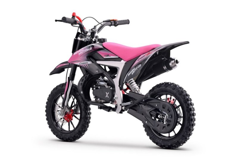 Benzínová motorka pro děti Beneo Motors CROSS SX růžová - 50cm3
