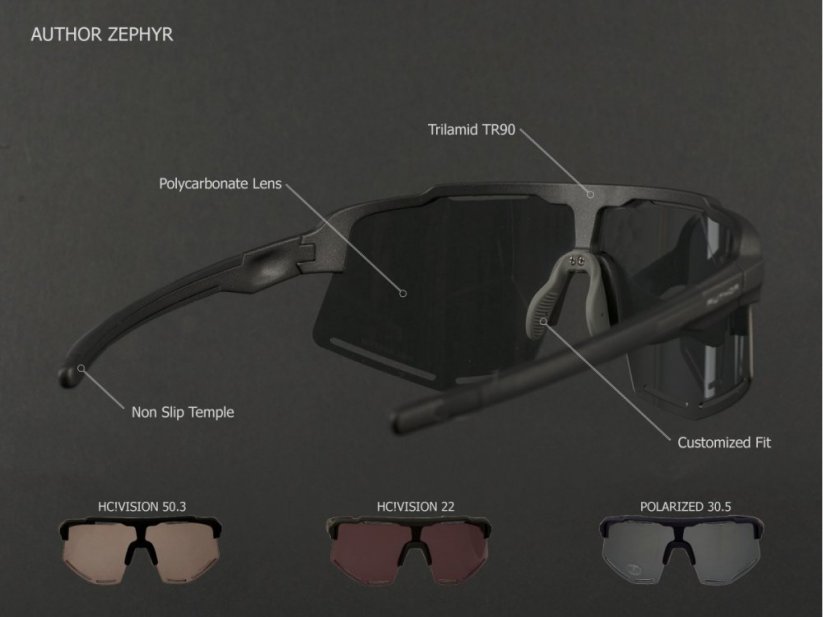 Brýle Author Zephyr HC Vision 50.3 matné černé