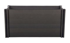 Zvýšené lůžko G21 Crop 143 x 68 x 80, WPC, ebenová barva