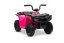 Elektrická čtyřkolka Beneo Arctic Cat 12V se zadním pohonem, růžová, LED světla, lithiová baterie, 2 x 25W motor, originální licence