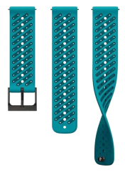 Suunto 22mm Athletic 8 Silicone Strap wave blue S+M