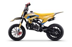 Benzínová motorka pre deti Beneo Motors CROSS XM žltá - 50cm3