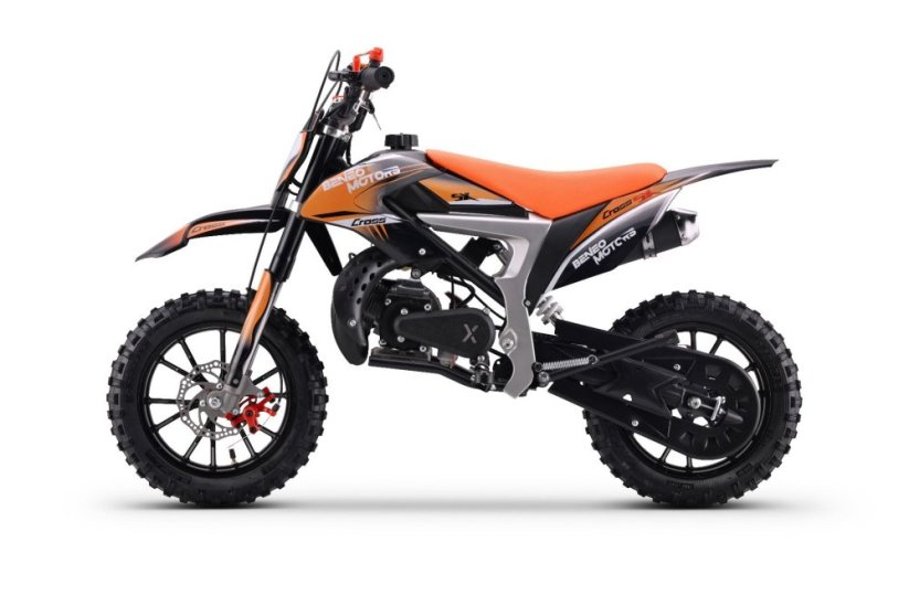 Benzínová motorka pre deti Beneo Motors CROSS SX oranžová - 50cm3