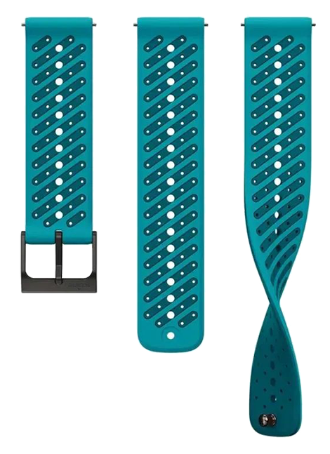 Suunto 22mm Athletic 8 Silicone Strap wave blue S+M