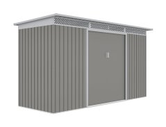 Záhradný domček G21 GRAH 483 - 340 x 142 cm, metalický šedý