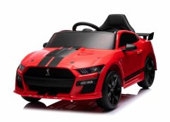 Beneo Elektrické autíčko Ford Shelby Mustang GT 500 Cobra, červené, 2,4 GHz diaľkové ovládanie, USB Vstup, LED Svetlá, 2 x 30W motor, ORIGINÁL licencia