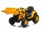 Beneo Licencovaný elektrický Bagr Caterpillar se svahovací lžící, Jednomístný, žlutý, USB vstupem na MP3 Přehrávači, Zadním pohonem s 2 x 30W Motory a Lithiovou baterií