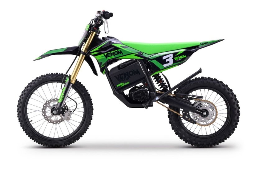 Elektrický motokros Beneo Motors Venom PLUS zelený - 8000W