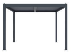 Bioklimatická pergola G21 Austin 3x3 m, antracitová hliníková