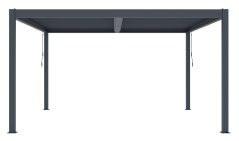 Bioklimatická pergola G21 Austin Premium 4x4 m, antracitová hliníková