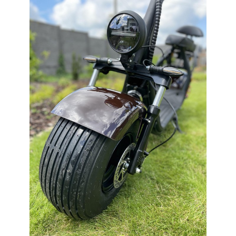 Elektrický skútr Lera Scooters C1+ 1500W hnědý