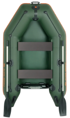 Člun Kolibri KM-245A zelený, vysokotlaká Air-deck podlaha