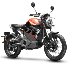 Elektrický motocykel Super Soco TC MAX s kolesami so špicmi