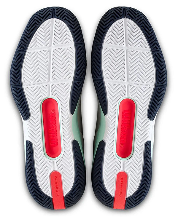 Wilson Rush Pro 5 white / bay / fiery coral