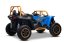 Elektrická buggy Arctic CAT XXL 4x4 24V, modrá, dvoumístná, měkká EVA kola, výkonné motory, lithiová baterie, MP3 přehrávač s Bluetooth, odpružená zadní náprava, koženková sedadla, originální licence
