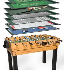 Multifunkčný stôl Sportino Fungame 12v1 Wood