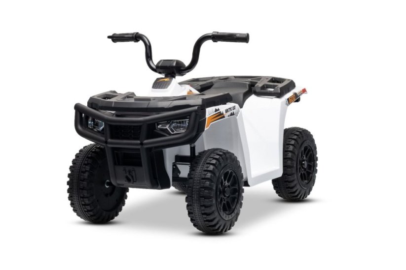 Elektrická čtyřkolka Beneo Arctic Cat 12V se zadním pohonem, bílá, LED světla, lithiová baterie, 2 x 25W motor, originální licence