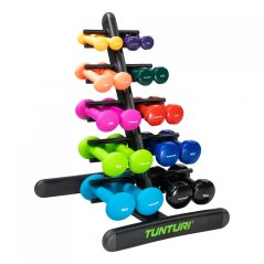 Stojan na činky aerobic Tunturi Neoprene/Vinyl Dumbbell Rack