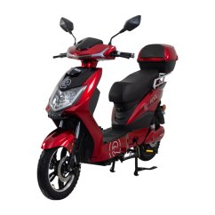 Elektroskúter RACCEWAY® E-FICHTL®, červený-lesklý, bez batérie